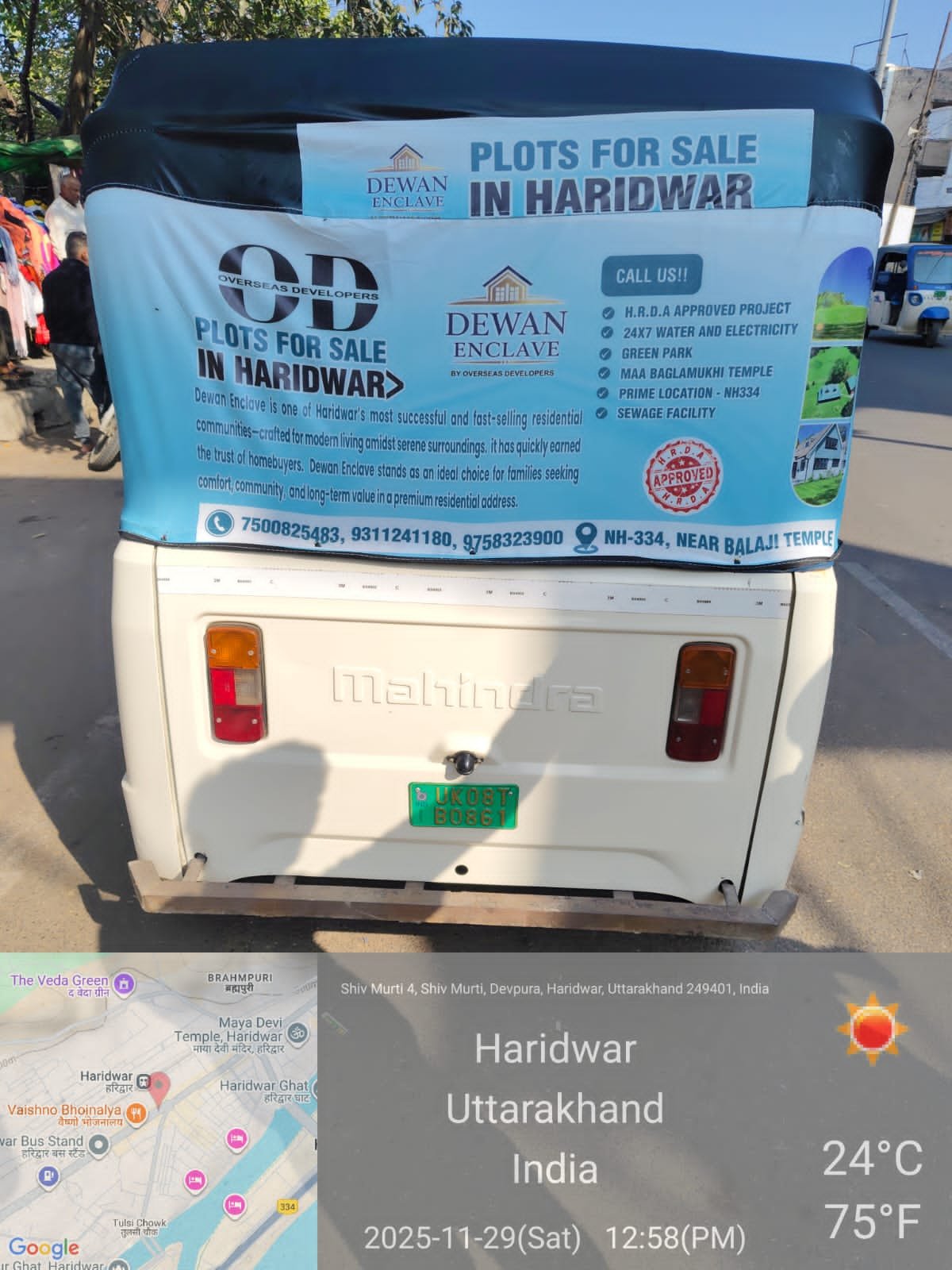 Dewan Enclave Mahindra Electric Auto UK08TB0861 Wrap